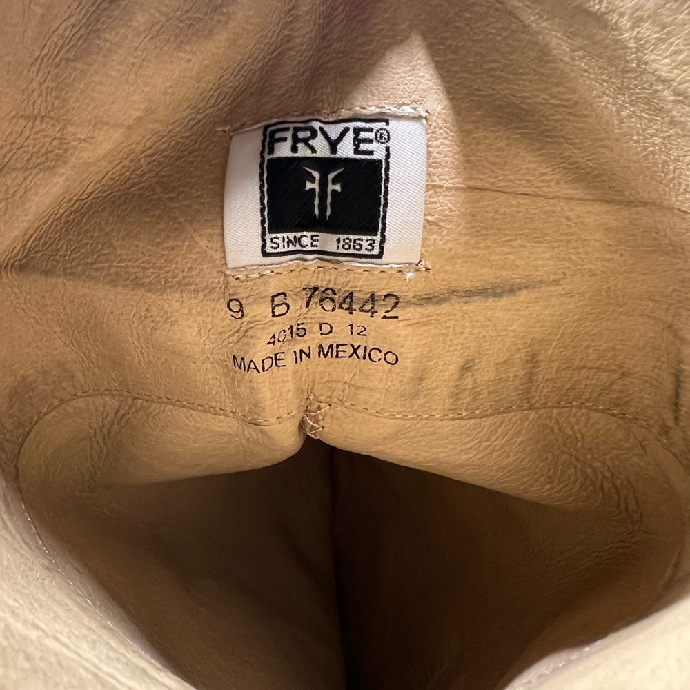 Frye Tall Leather Riding Boots in Cognac Brown - Picture 6 of 7